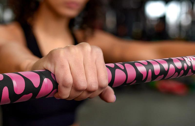 RitFit 15kg Pink Leopard Olympic Training Barbell
