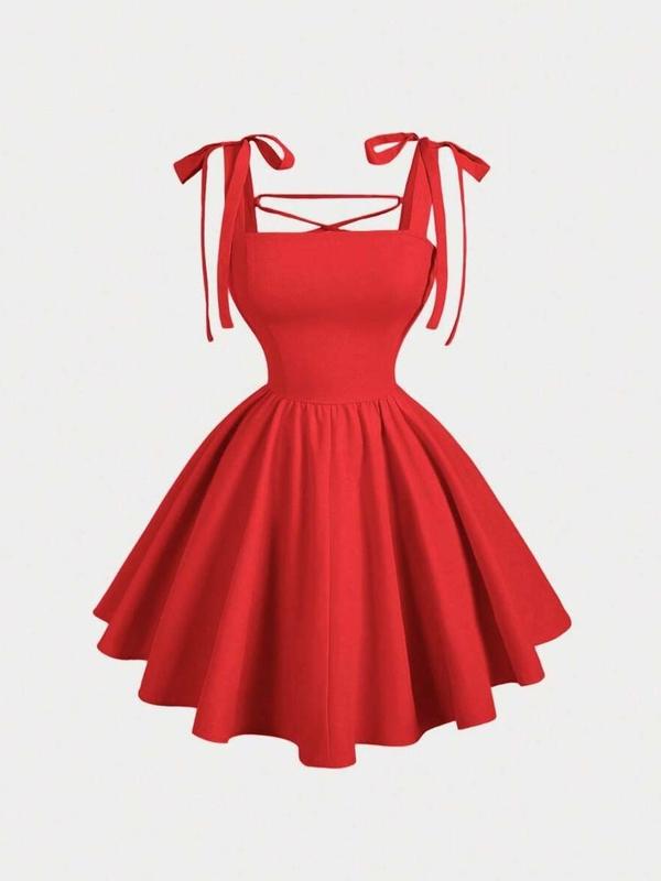 Romantic Backless Tie-Up Bowknot Dress | Party & Date Night Dress for Women