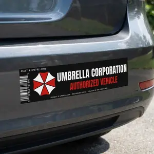 Resident Evil Umbrella Corp Car Magnet| Raccoon City Design | Horror Gamer Vinyl Car Decal | Video Game Nostalgia | Gamer Gift