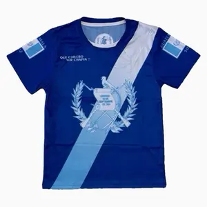 Guatemala Jersey Unisex Royal Blue Color .. Design for Soccer Enthusiasts Comfortable Stylish with Guatemala Flag