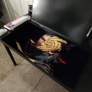 Obito Uchiha Anime Desk Mat Mousepad 31.5" x 15.5" Gaming Desk Mat Mouse Pad Accessories