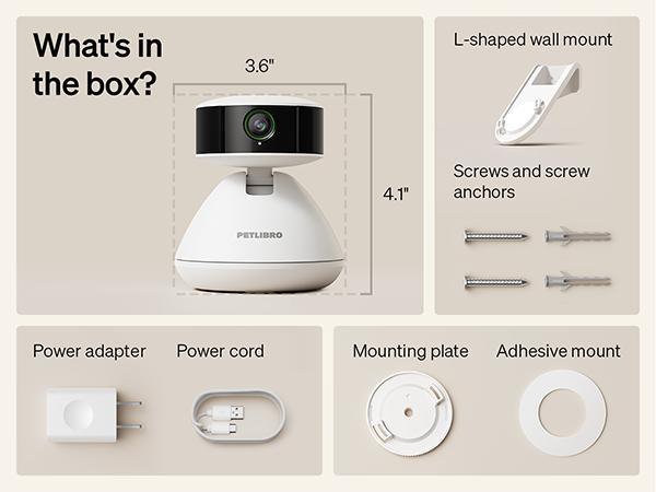 PETLIBRO AI Dog Camera Pet Camera Indoor with Phone App [Multi-Pet Recognition, Daily Activity Analysis & Smart Summaries] Cat Camera 360° View, 1080P Dog Cam Night Vision, 2-Way Audio WiFi Cam Cat