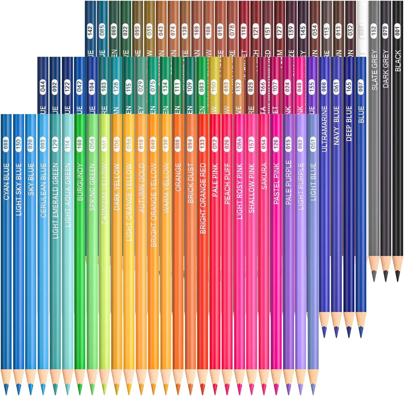 72-Piece Oil-Based Artwork Colouring Pencils - Soft Core Artist Pencil Set for Blending, Layering, Art Drawing, Office & Art Supplies (Adults, Beginners)