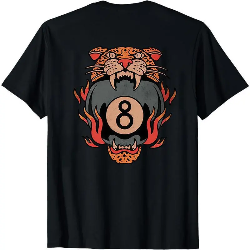 leopard print 8 ball baby tee - TikTok Shop