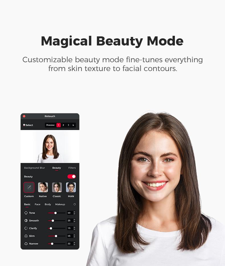OBSBOT Tiny 2 Lite - Webcam 4K VoiceControl PTZ, Al Tracking Multi-mode & AutoFocus, Web Camera with 1/2" Sensor, GestureControl, 60 FPS, HDR Light Correction, Webcamfor PC, Streaming, Conference wyzewirelesscamera videogames