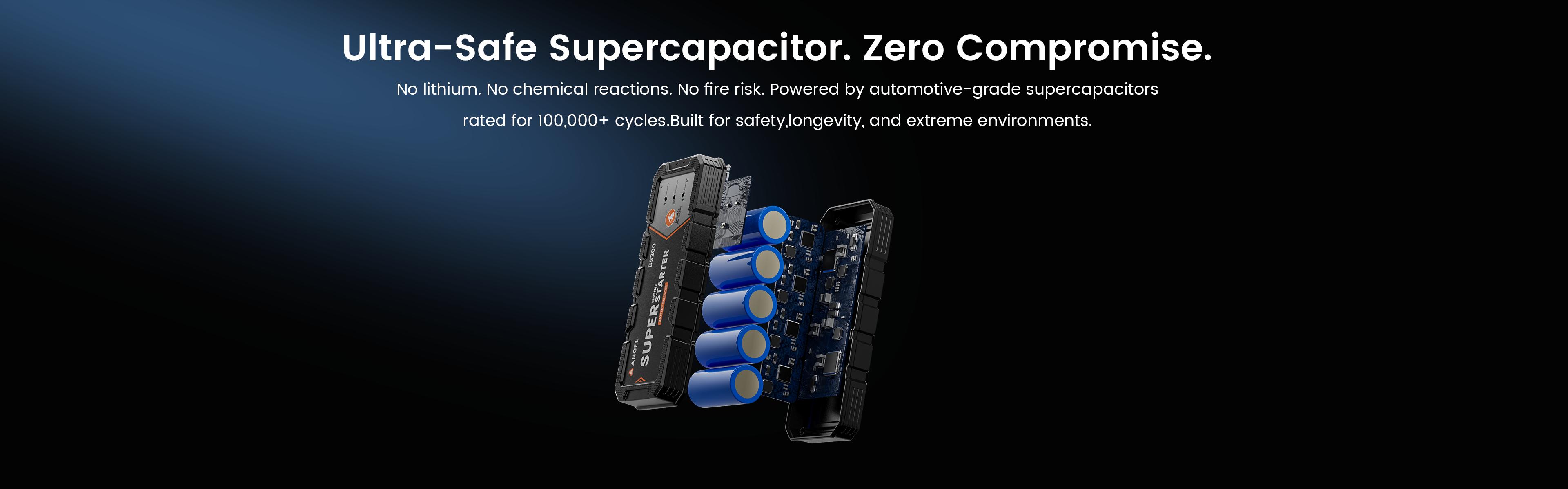 ANCEL BS200 Super Jump Starter with App Battery Check for 12V Cars & SUVs (Gas ≤3.0L / Diesel ≤2.5T Engines)