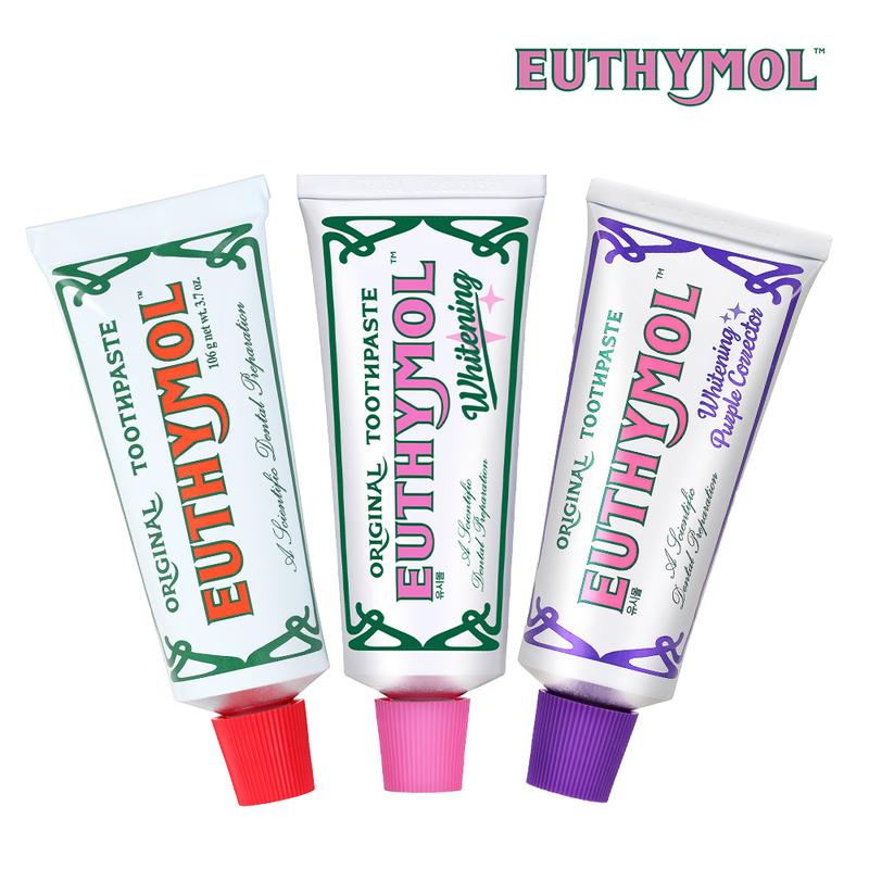 Euthymol Complete Toothpaste Set – Original Freshness, Whitening, and Tone-Up Formulas for a Korean Oral Care Routine