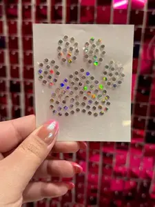 Hat Paw Print Spangle HTV Transfer