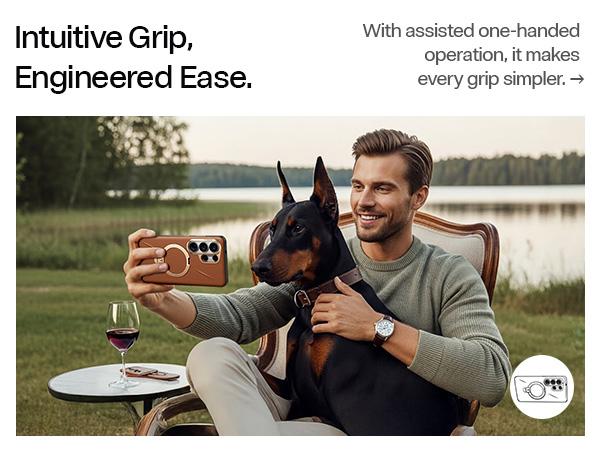 TORRAS Vegskin for Samsung S26Ultra with 360° Ring Stand & Protection 4-Meter Anti-Fall Shockproof Cover&Phonecase&Magesafe