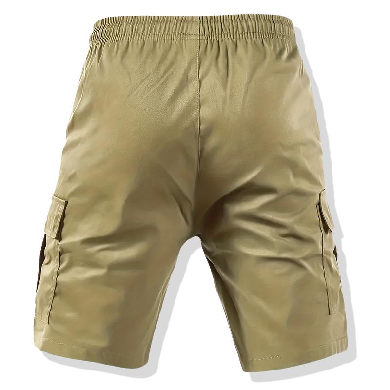 Men's Casual Fashion Shorts - Loose Version Solid Color Pocket - Daily Shorts - Fashion Men's Shorts - Glossy Textured Shorts