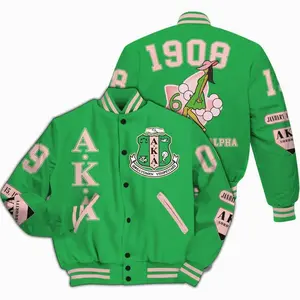 A.K.A Varsity Jacket, Apple Green 1908 Sorority Jacket 3457 VOP