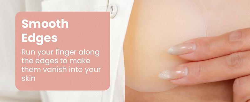 Adhesive & Non-Adhesive Nipple Covers, Reusable Waterproof Invisible Pasties, Comfortable for Strapless Bras & Outfits