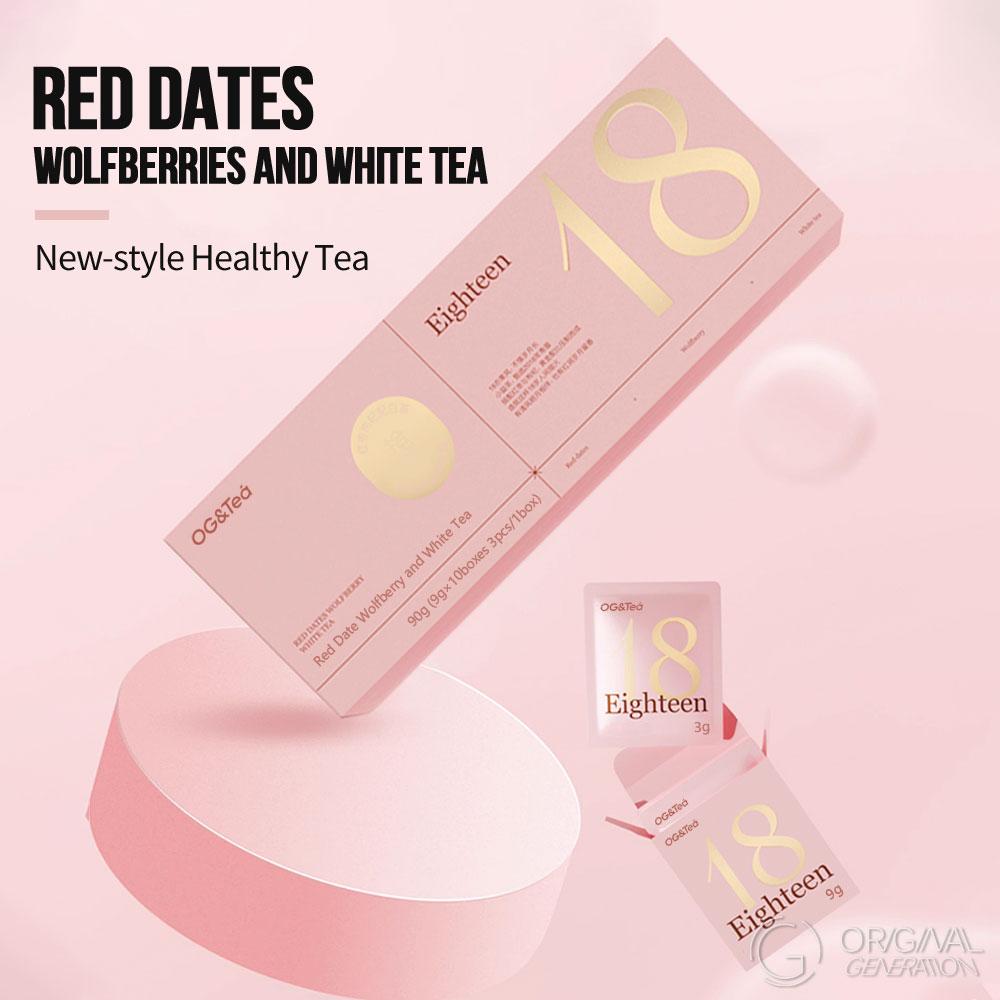 BOGO Forever 18 Tea 2 Cartons With Pressure Thermos (90g 3g×3packs×10boxes)(red dates, wolfberry,Shoumei white tea) (Shoumei white tea, black wolfberry, astragalus)One Piece Is Enough For Whole Day