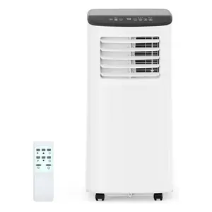 8,000 BTU Portable Air Conditioner, 3-in-1 Portable AC Unit with Remote Control, Cool, Dehumidifier & Fan Modes for Rooms up to 350 sq.ft, with Sleep Mode, 24 Hours Timer, and Window Kit