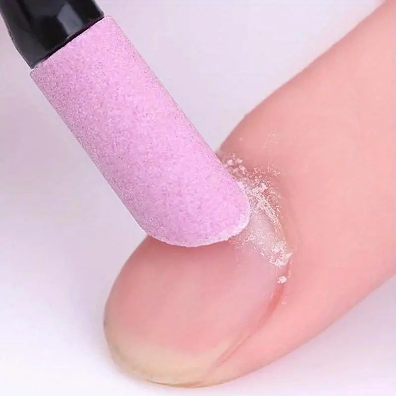 Nail Quartz Stone Scrub Pen, Cuticle Cleaner Pen, 4 Counts Cuticle Remover Pushers, Cuticle Exfoliator, Manicure and Pedicure Nail Care Tools, Nail Care Products for Women and Girls