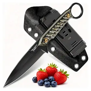 PURPLEBIRD Outdoor Knife with Sheath, the Ideal Gift for Camping Enthusiasts