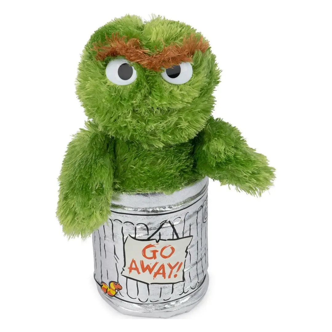 GUND Sesame Street Oscar The Grouch 10-in Collectible Plush Toy, Cartoon Character Collectible, Entertainment Plushie, Collectibles
