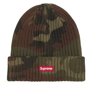 Supreme Overdyed Beanie SS26 Green Camo