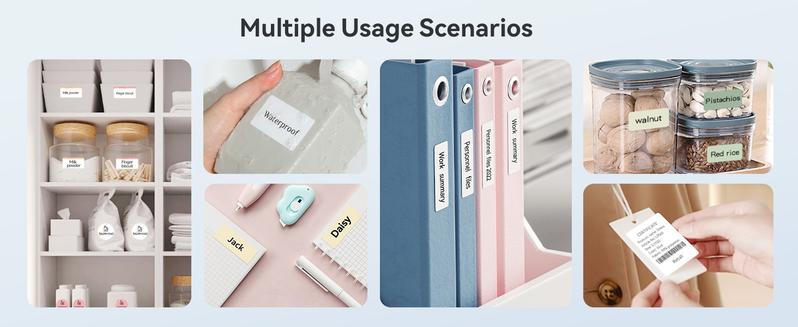 Niimbot Thermal label printer B1 sticker printer -2 Inch Mini Label Sticker Printer Came with One Roll White Label(2'' x1.18'')，Multiple Templates for Creative DIY, Small Business,Office,Home,School，App Editing,BPA-Free Thermal Label