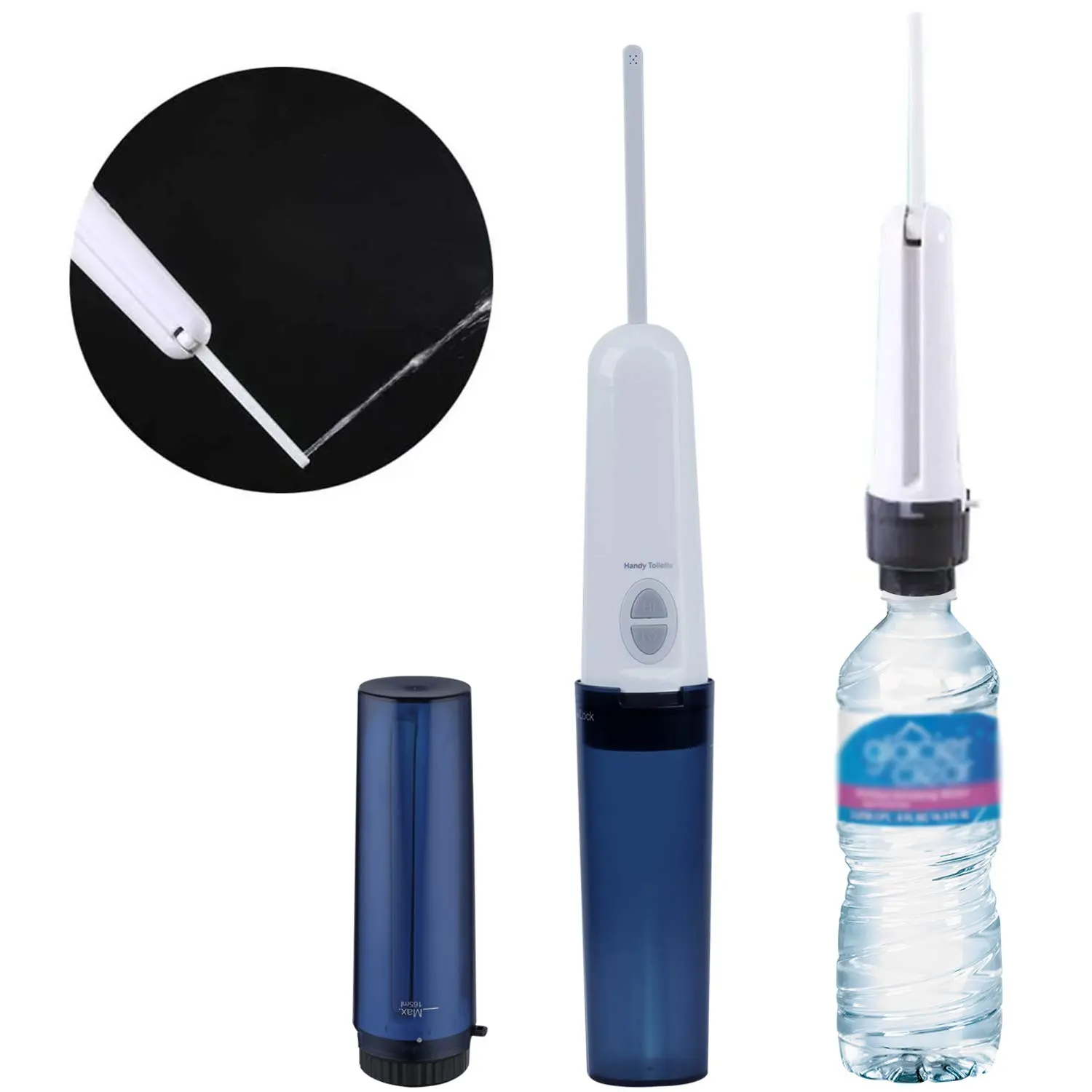 Hibbent Portable Bidet Handy Toilette - Electric Bidet Toilet with USB Cable - Feminine Travel Bidet for Personal Use On The Traveling Handheld