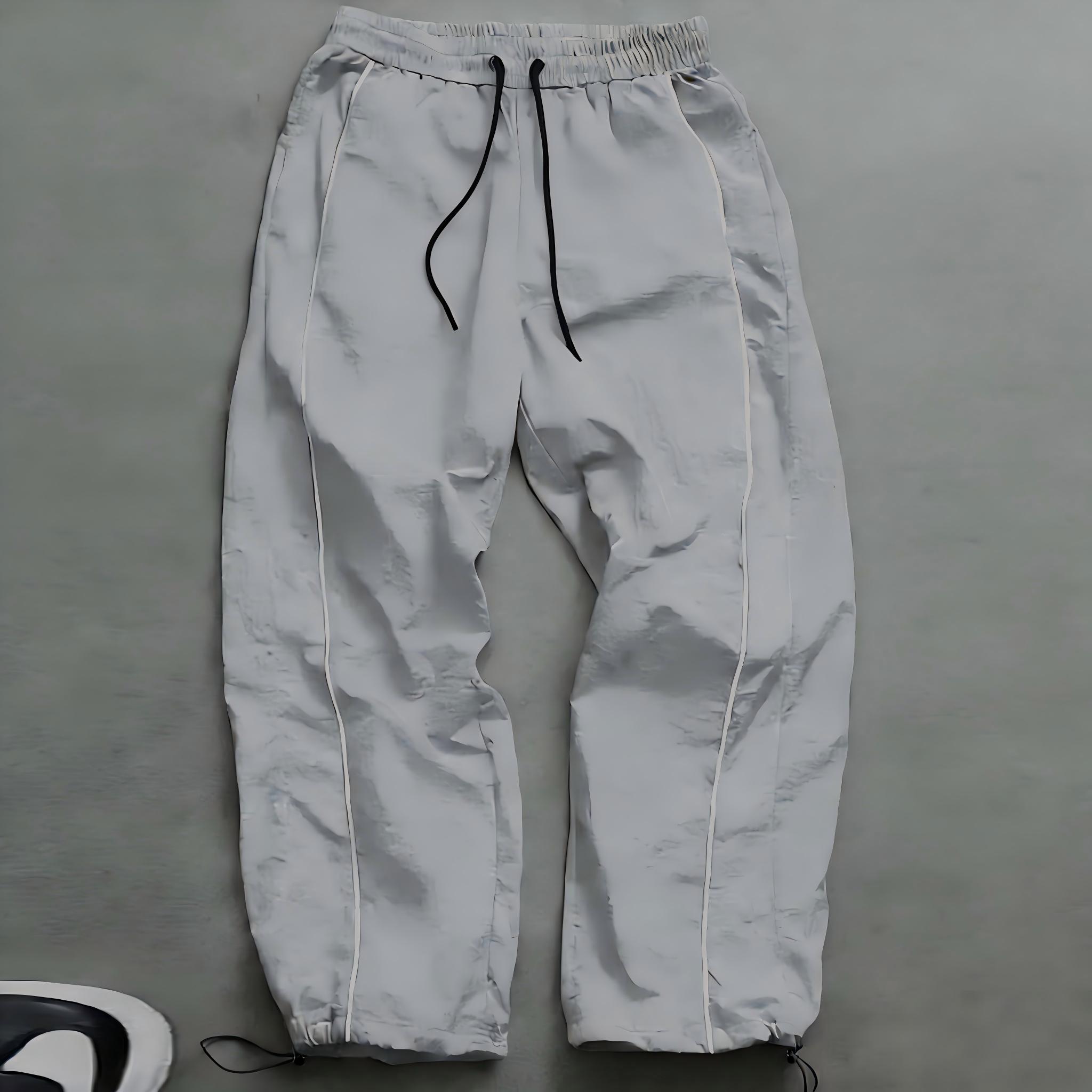 Men's casual athletic pants relaxed fit with drawstring cuffs lightweight fabric perfect for everyday wear