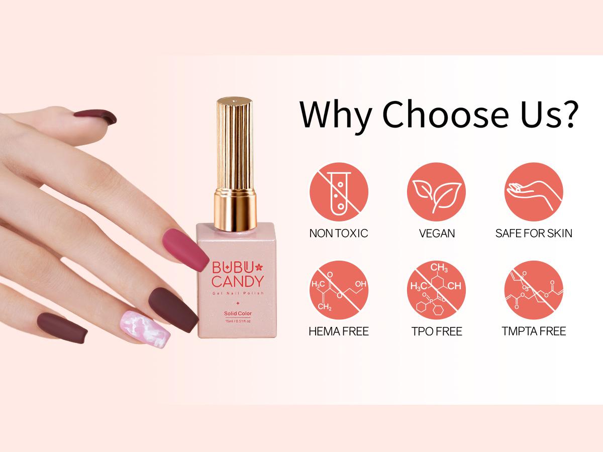 BUBU CANDY Rose Coast 6-Piece 15ml Gel Nail Polish Set with LED Light & Accessories - Almond Milk, Peach Pollen, Cherry Pink, Lotus Root Pink, Coastal Rose, Dark Chocolate - Hema & Tpo Free, Non-Toxic Vegan - Manicure Gift BUBU CANDY Rose Coast 6-Piece 15ml Gel Nail Polish Set with LED Light & Accessories - Almond Milk, Peach Pollen, Cherry Pink, Lotus Root Pink, Coastal Rose, Dark Chocolate - Hema & Tpo Free, Non-Toxic Vegan - Manicure Gift