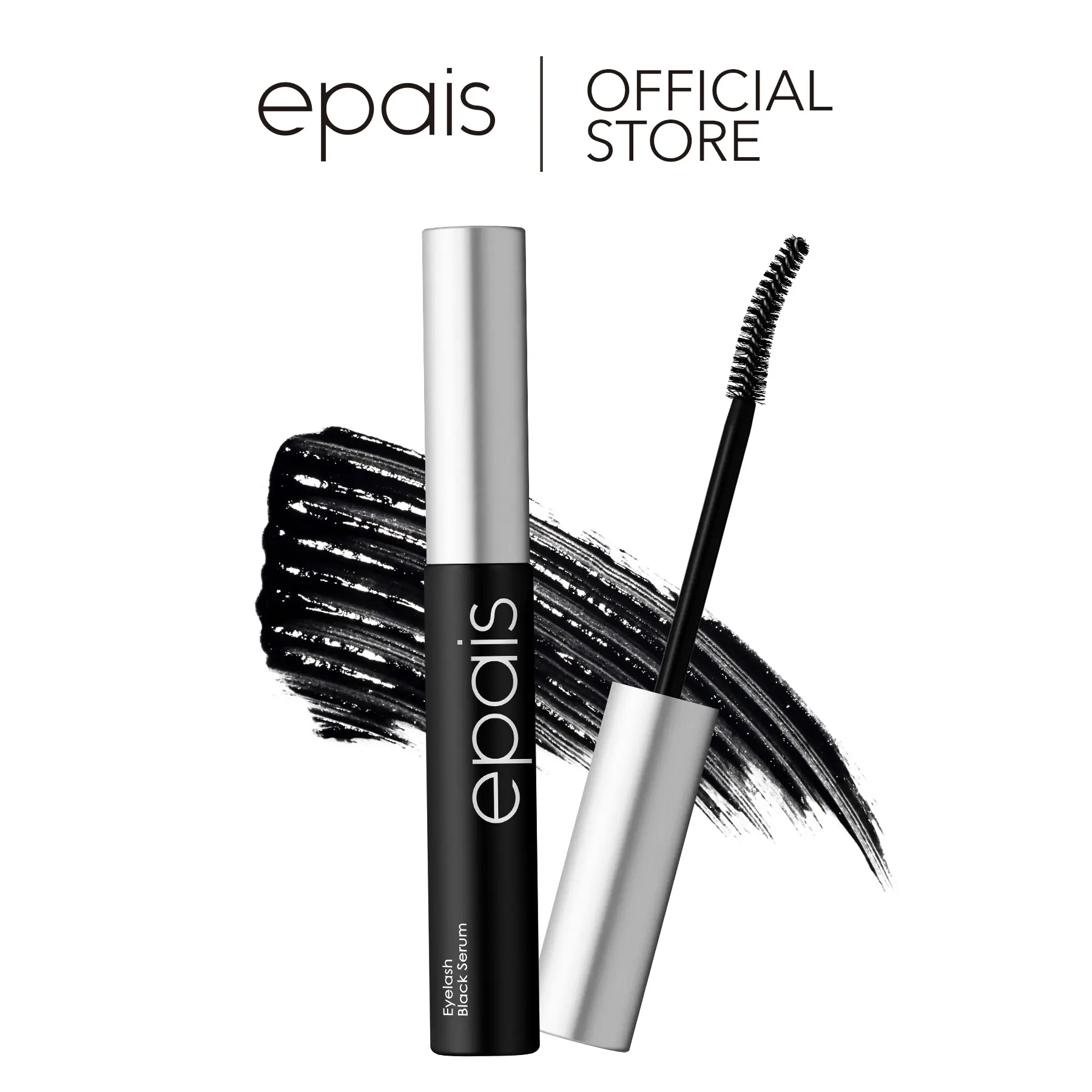 [EPAIS Official Shop] Eyelash Black Mascara Serum , Jumbo Size 15ml/0.5fl.oz - 2-in-1 Lash Growth Enhancer and Tinting Treatment, 7 Peptides and Biotin Formula for Longer Thicker Lashes, Charcoal-Based Black Food Complex, Korean Lash Care