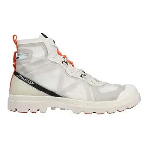 Palladium Mens Travel Lite Plus Adv Round Toe Lace Up Casual Boots Ankle - White