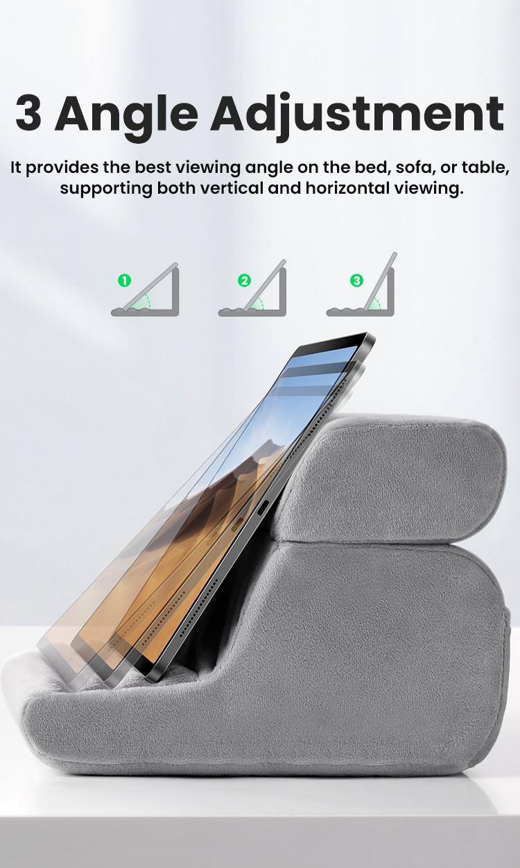 UGREEN Tablet Pillow Stand Soft Holder with 3 Viewing Angles Adjustable Pillow Holder Backrest Washable, Cellphone Mount Accessories,Deals for You,TikTokShopHolidayHaul
