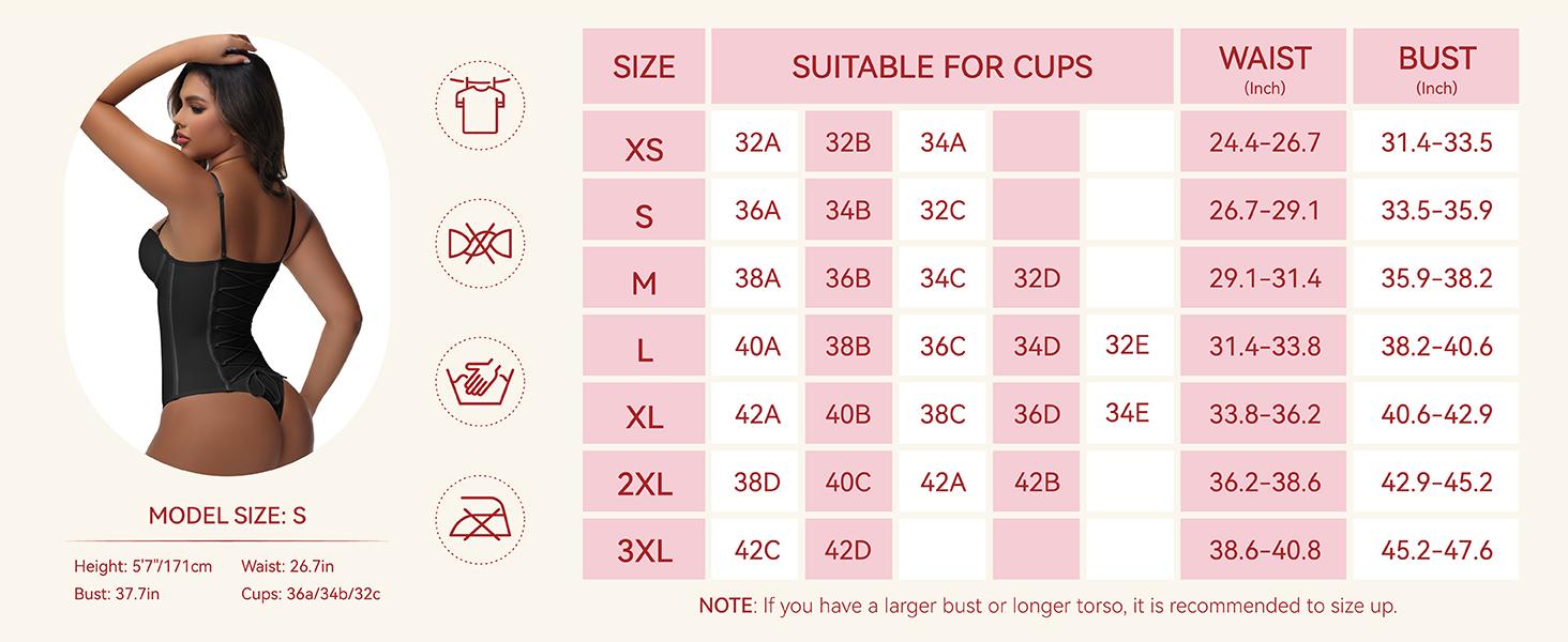 SHAPSHE Strapless Shapewear Corset Bodysuit Tops for Women Tummy Control V Neck Thong Body Shaper with Bra Going Out Outfits