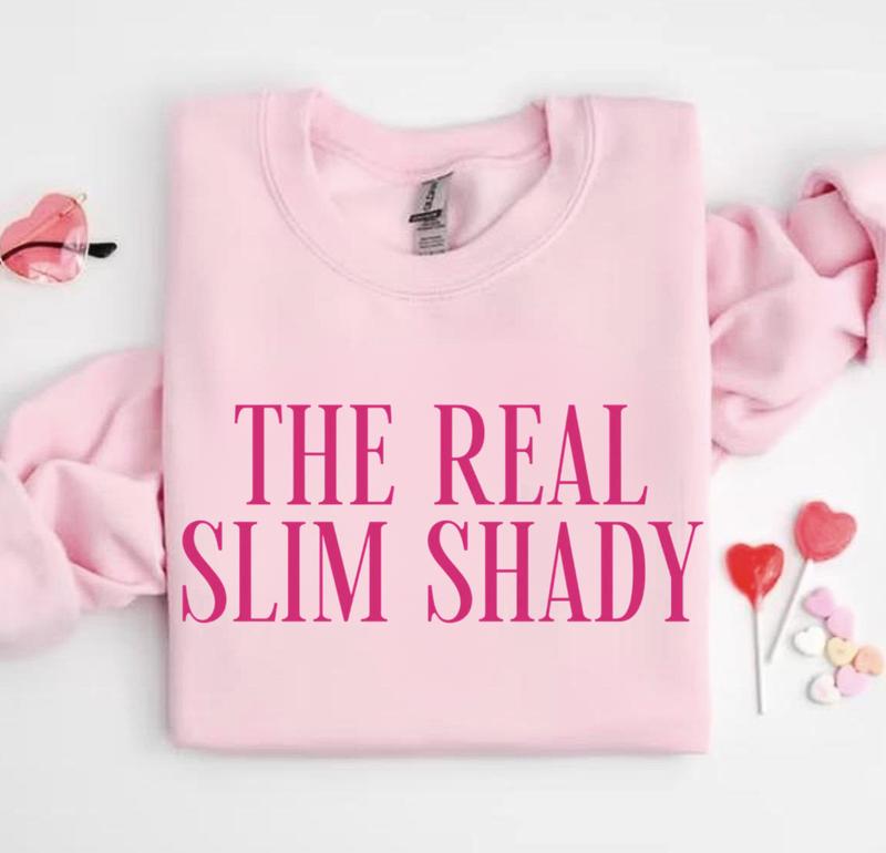 The Real Slim Shady Sweatshirt, The Real Slim Shady Tee, Unisex Cotton Casual Streetwear Top for Women