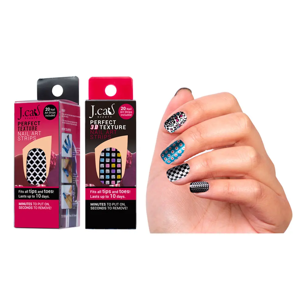 Perfect Textuer/3D Nail Art Strips Nail Art Stickers Nail Patches