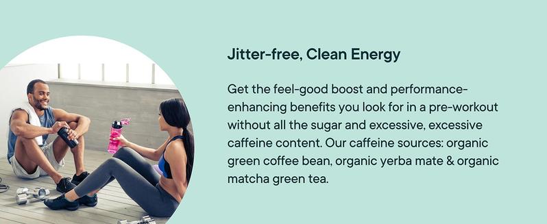 Ora Organic Pre Workout Powder for Men and Women Berry Beet Flavor- Vegan Certified Organic, Soy-Free, Dairy-Free, Gluten-Free- Provides Jitter-Free Energy Boost for Women & Men, 20 Servings