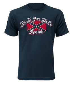 Try To Burn This One Shirt Southern Flag Pride Tshirt Retro American History Tee Confederate Heritage Tees Dixie Legacy Unisex T-Shirt For Summer Patriotic Oversized Graphic Streetwear Politics The South Classic Menswear Rebel Shirt Gift For Him Men Women