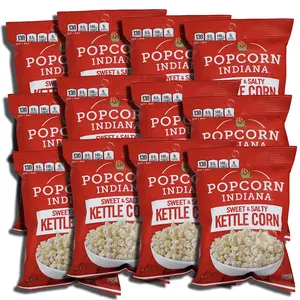 Popcorn Indiana Popcorn Indiana Gourmet Original Sweet & Salty Kettle Popcorn, 1 oz, 12 Bags Popcorn Indiana Popcorn Indiana Gourmet Original Sweet & Salty Kettle Popcorn, 1 oz, 12 Bags