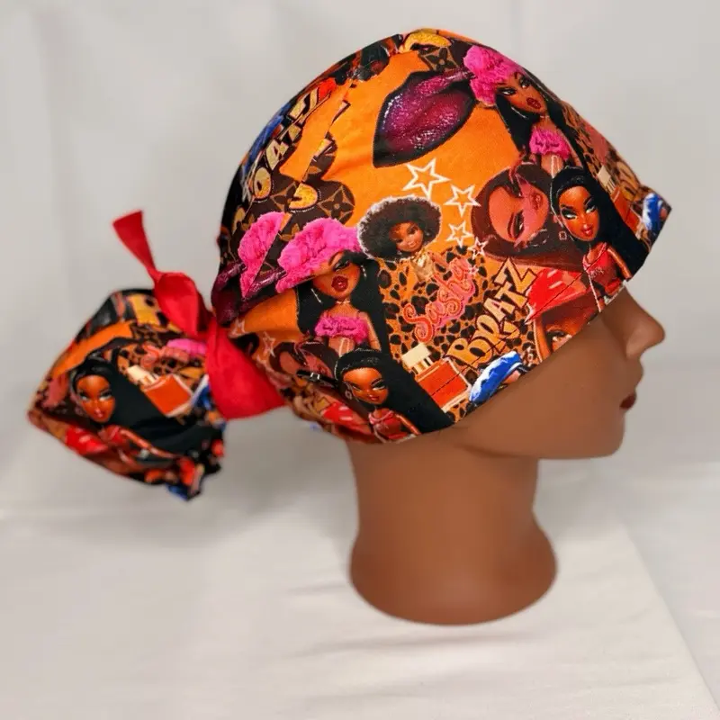 Golden Doll Satin-lined Scrub Cap