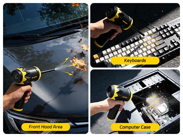 MR.EGO 20000Pa, G2 Car Vacuum Portable Cordless, 4-in-1 Mini Vacuum Cleaner with 20,000Pa Powerful Suction, Type-C Charging, 2 Suction Modes, Ultra-Light for Car, Home, Desk, Keyboards