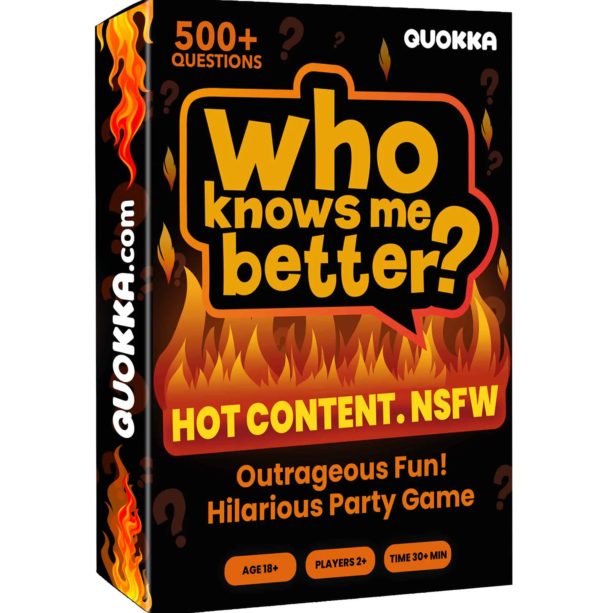 QUOKKA Card Games for Adults – Who Knows Me Better? NSFW Edition – Party Game with 500+ Questions for Friends, Couples & Party Game Nights Ages 18+