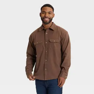 Men's Vintage Long Sleeve Utility Shirt - Goodfellow & Co