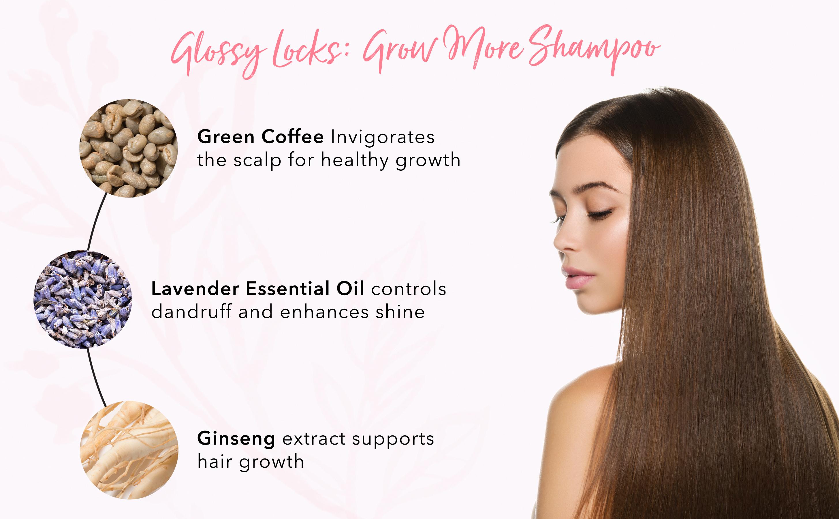 Glossy Locks Grow More Shampoo