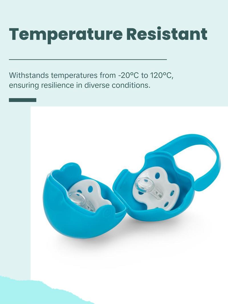 Primo Passi Pacifier Case, BPA Free Pacifier Holder Case, Container Box for Baby Binky, Blue