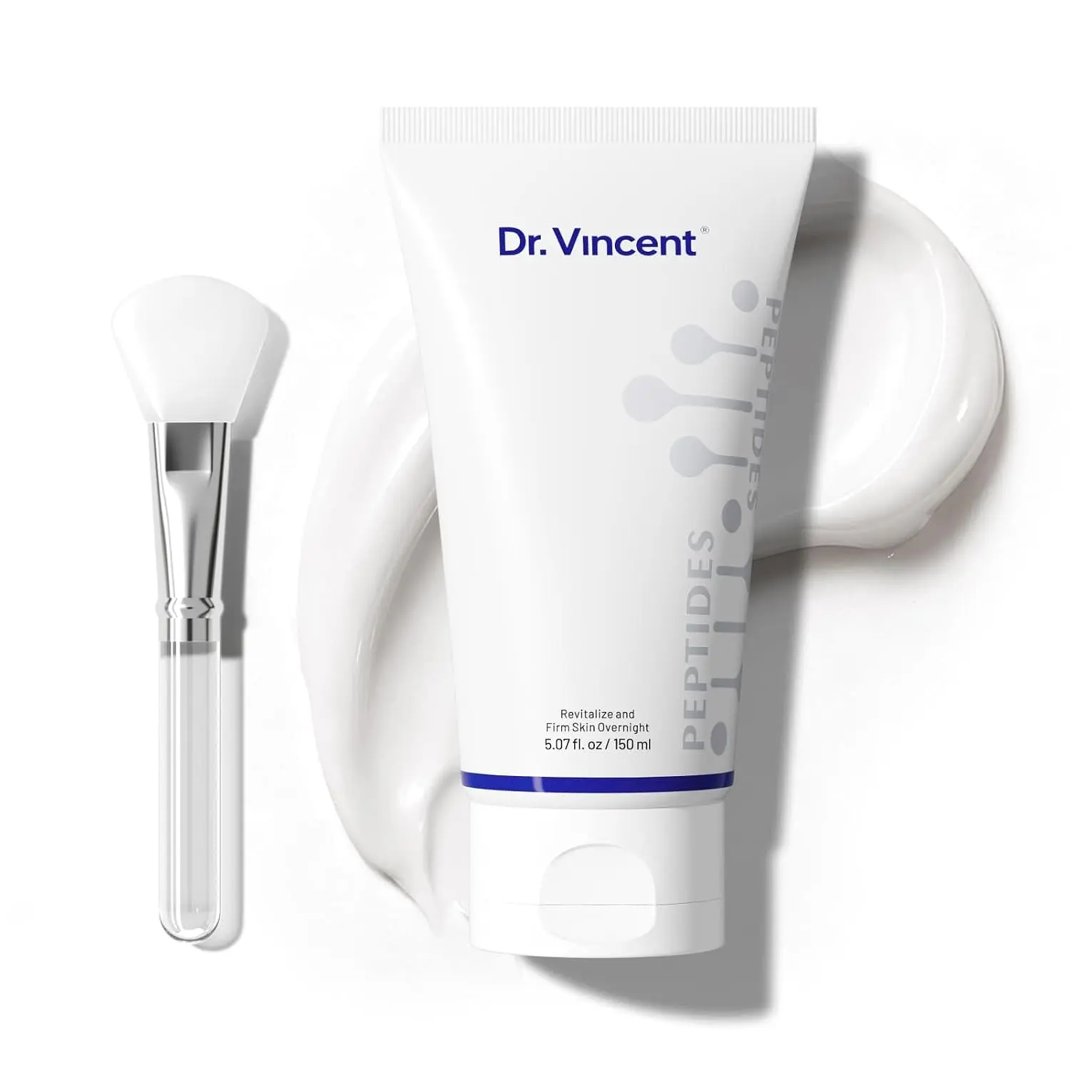 Unisex Collagen Peel-Off Night Wrapping Mask - 5.07 fl oz/150 ml Cosmetic Skincare with Peptides, Hyaluronic Acid, Niacinamide, Moisturizes All Skin Types, Smooth Complexion