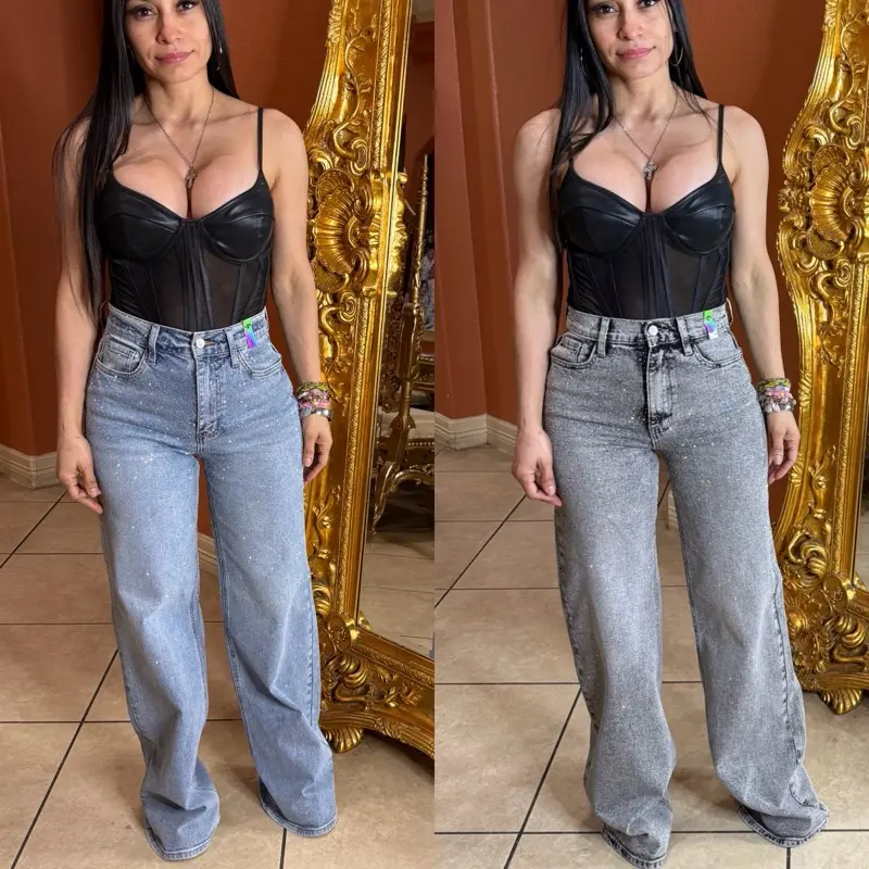Berlin Iridescent Rhinestone Jeans Berlin Iridescent Rhinestone Jeans