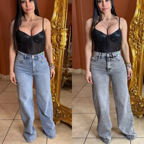 Berlin Iridescent Rhinestone Jeans