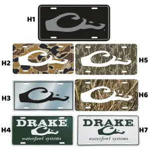 Drake Waterfowl Camo License Plate, Farm Life, Hunting Life, Collection License Plate