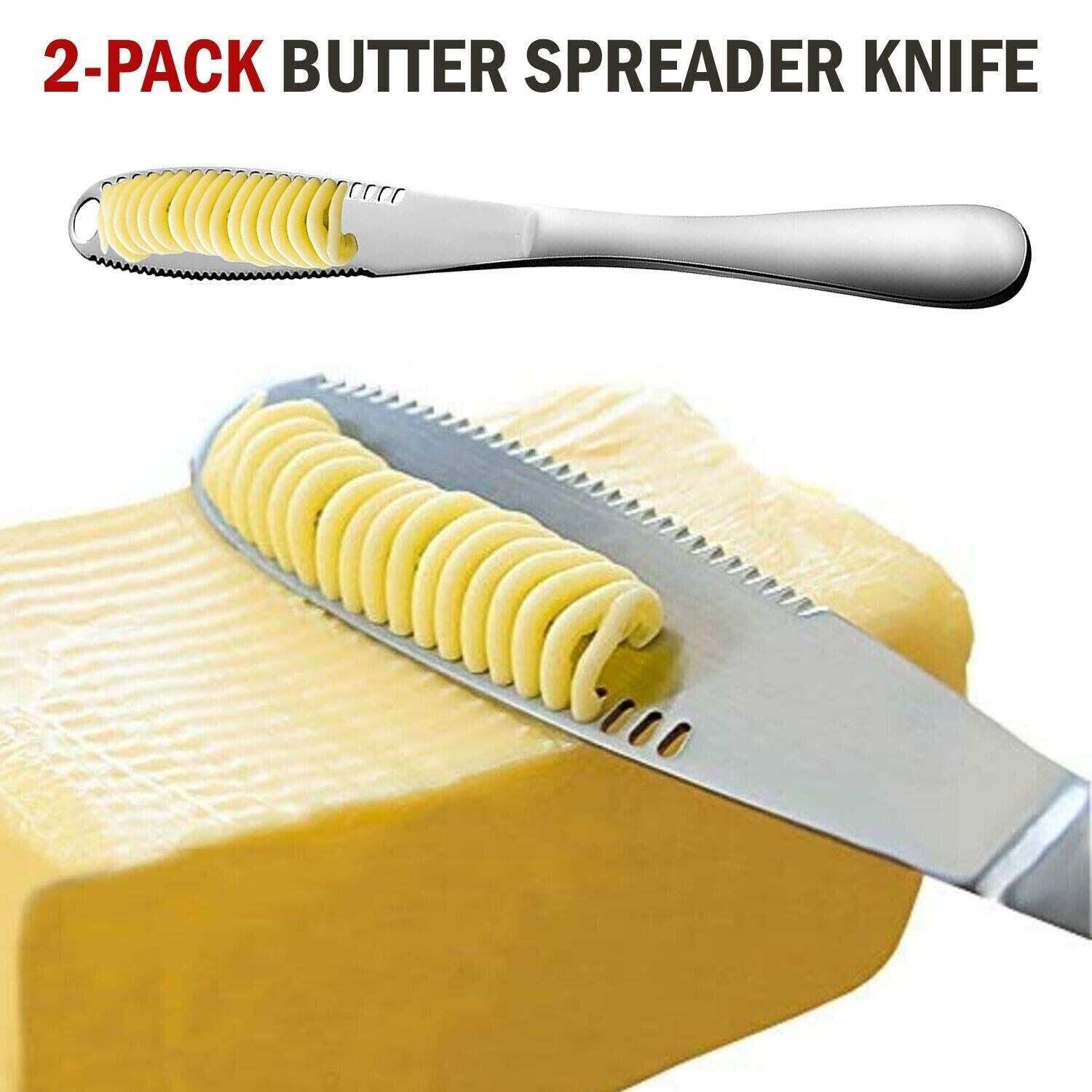 utter Spreader Knife - Stainless Steel Butter Knives - 3 in 1 Kitchen Gadge