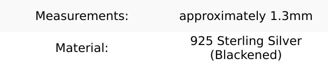 Blackened Silver Simple Cable Chain Necklace