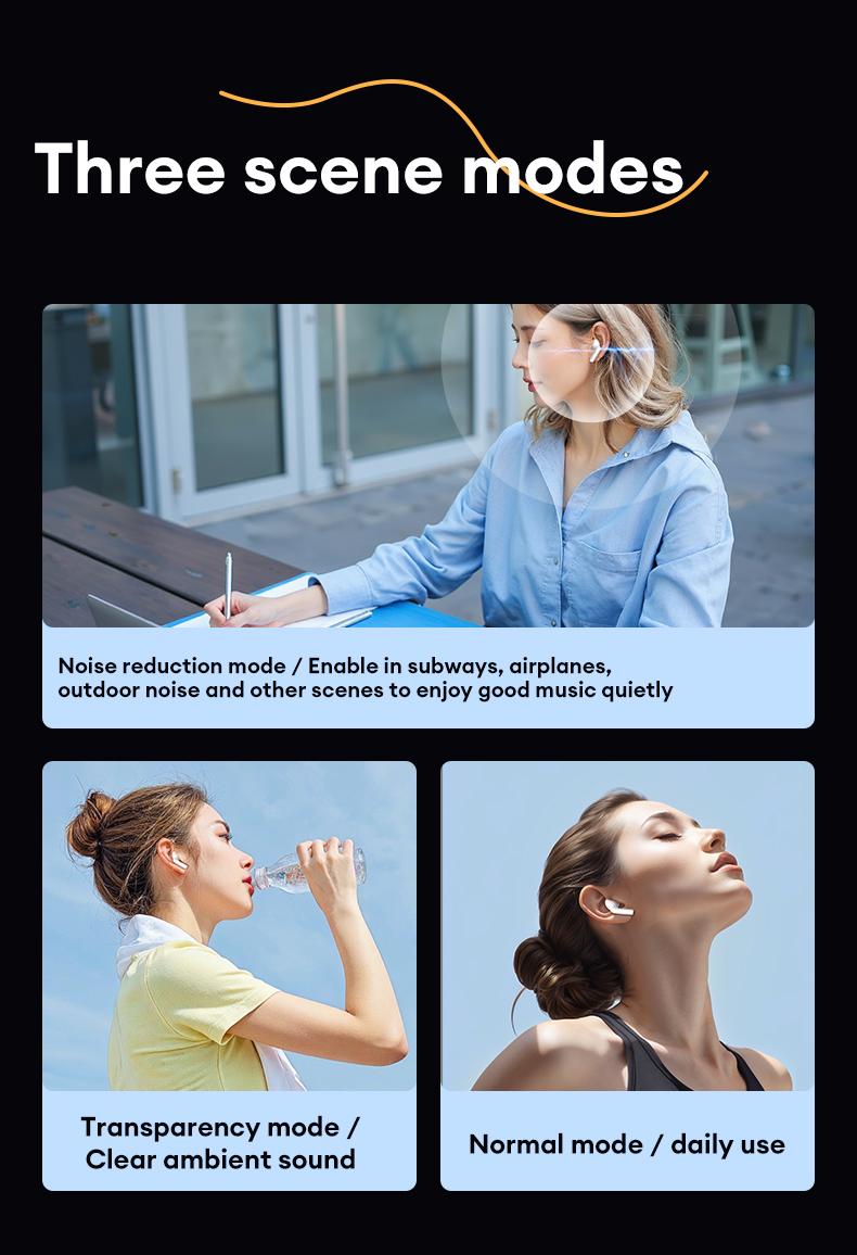 T26 Pro OWS Wireless Bluetooth Earbuds Luxurious Sound for Music & Phone Calls, Sport Headsets With Call Noise Canceling Mic