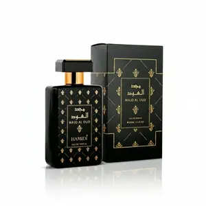 Hamidi Majd Al Oud Eau De Parfum Spray 100ml For Men Saffron Oud Patchouli Musk Bold Fragrance With Agarwood Heart