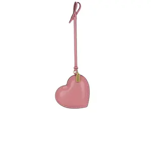 Coach Heart Puffy Bag Charm in Peony